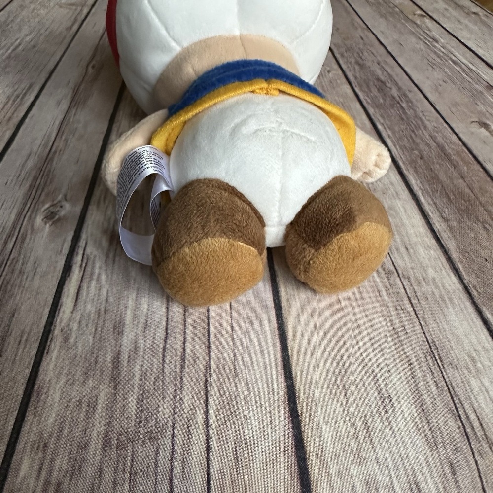 Super Mario Toad Plush 8" White Red Mushroom Head - Picture 5 of 9